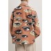 Fashion Eyes Printed Loose-Breasted Jacket