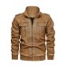 MenS PU Retro Leather Jacket