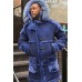 Mens Warm Suede Shearling Thicken Hooded Midi Coat